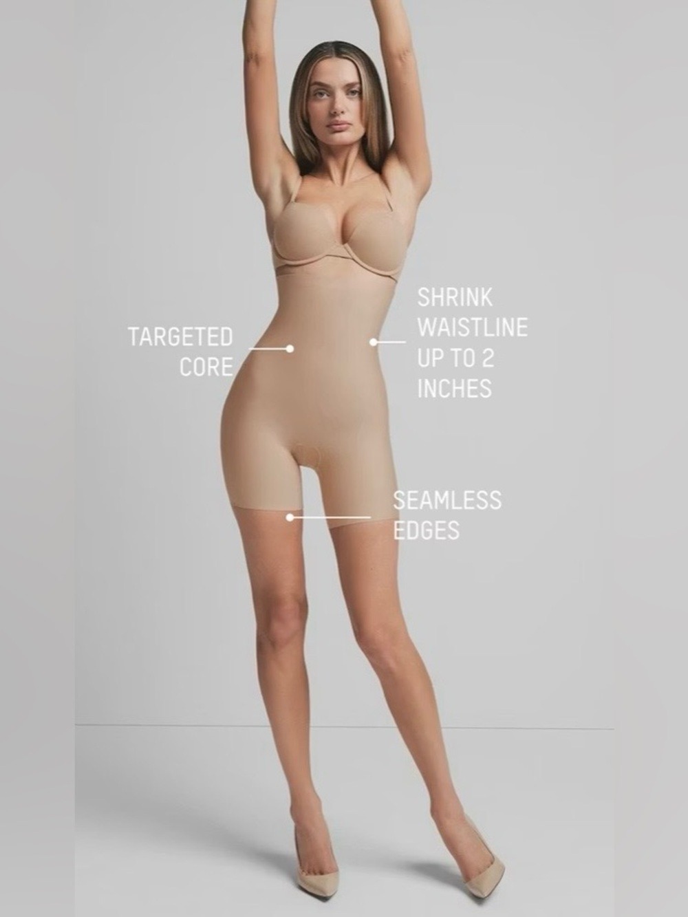 661. Skims Body CS High-Waisted Shaping Shorts: 1 Onyx & 1 Sand in Large